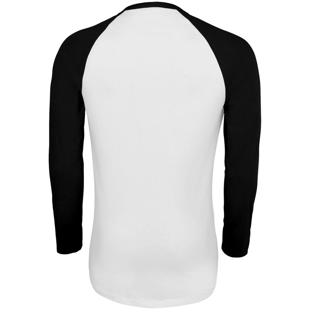 Футболка мужская с длинным рукавом Funky Lsl, белая с черным — изображение 3