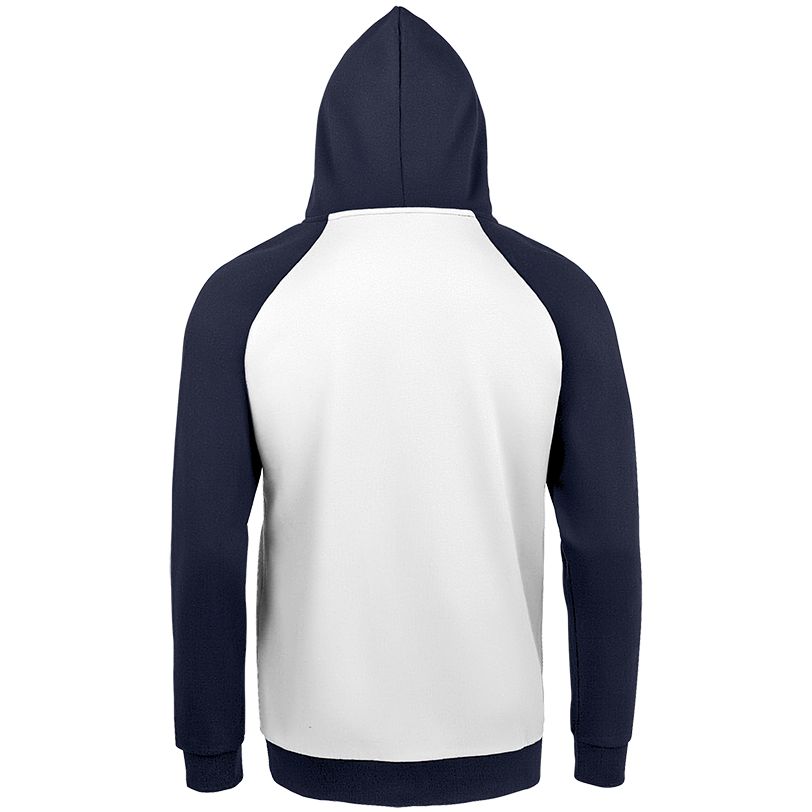 Толстовка унисекс Seattle, белая с темно-синим — изображение 3