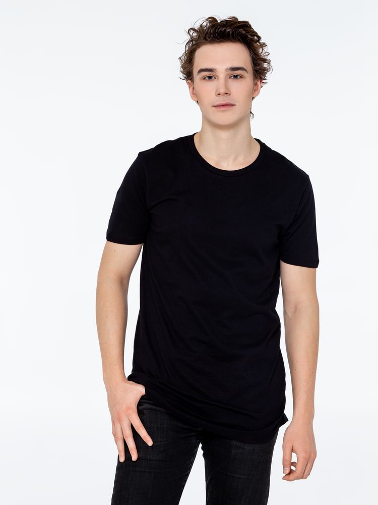 Футболка удлиненная Magnum, черная — изображение 5