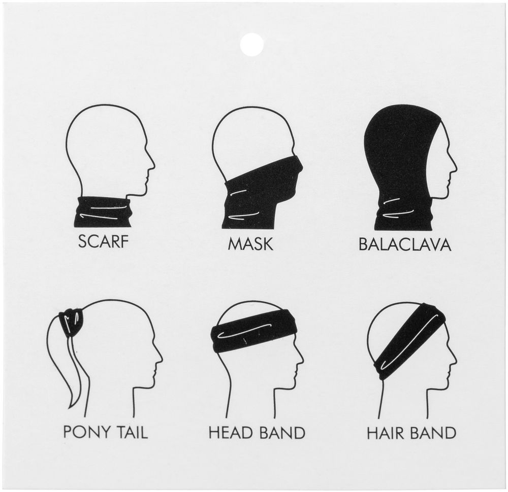 Многофункциональная бандана Bolt, серая — изображение 4