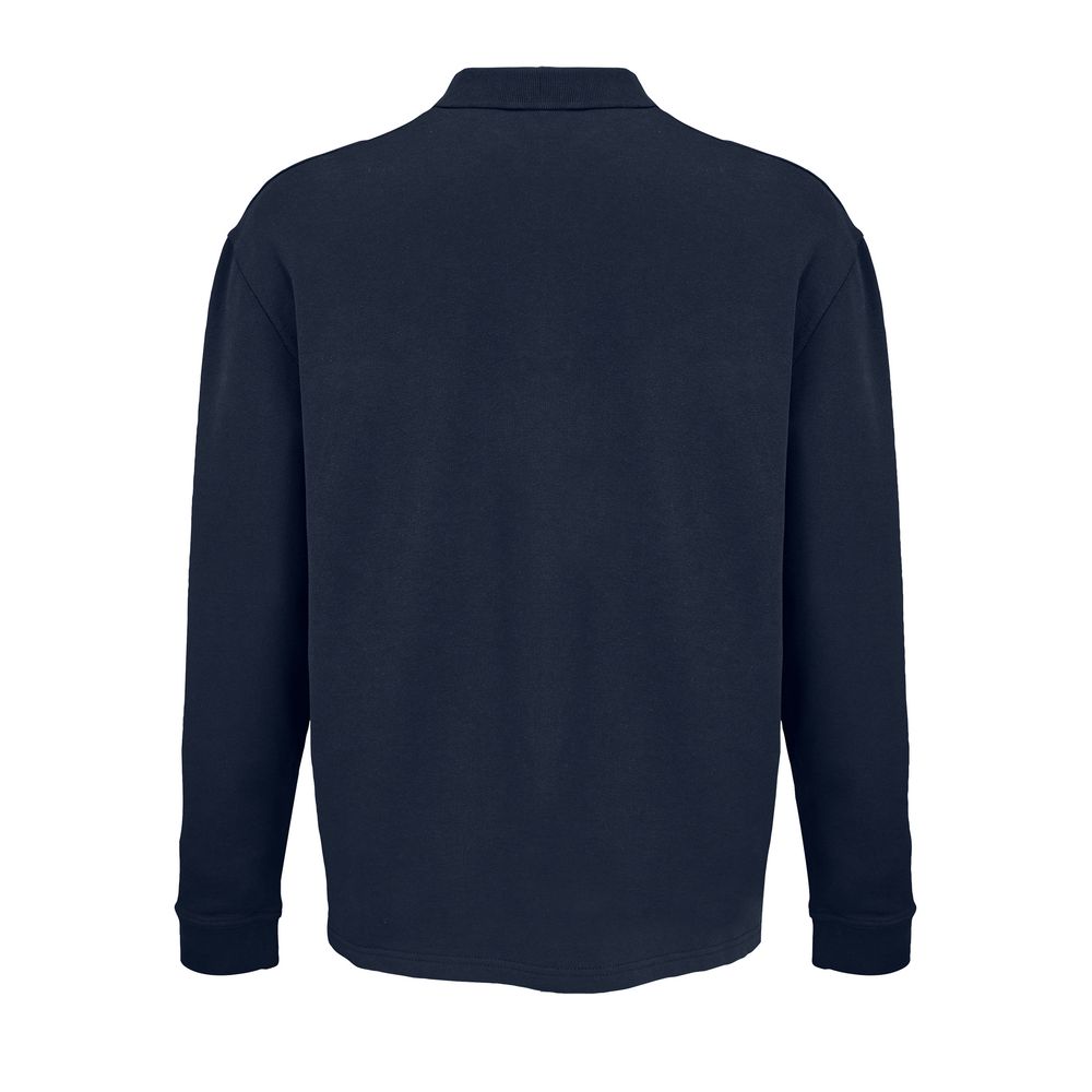 Рубашка поло оверсайз с длинным рукавом Heritage, темно-синяя — изображение 4