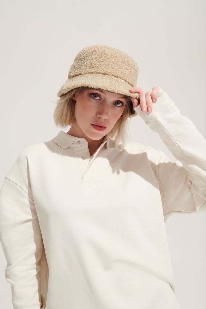 Панама Bucket двусторонняя утепленная, хаки с бежевым — изображение 9