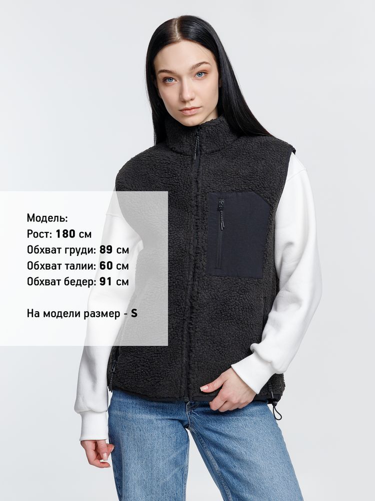 Жилет унисекс Fury BW, темно-серый (графит) — изображение 9