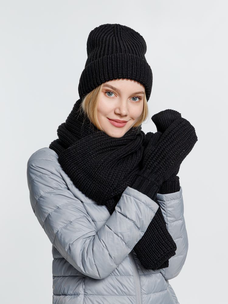 Варежки Nordkyn, черные — изображение 5