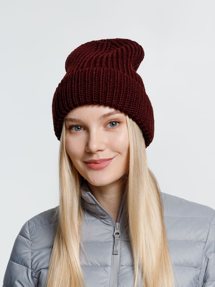 Шапка Nordkyn, бордовая — изображение 5