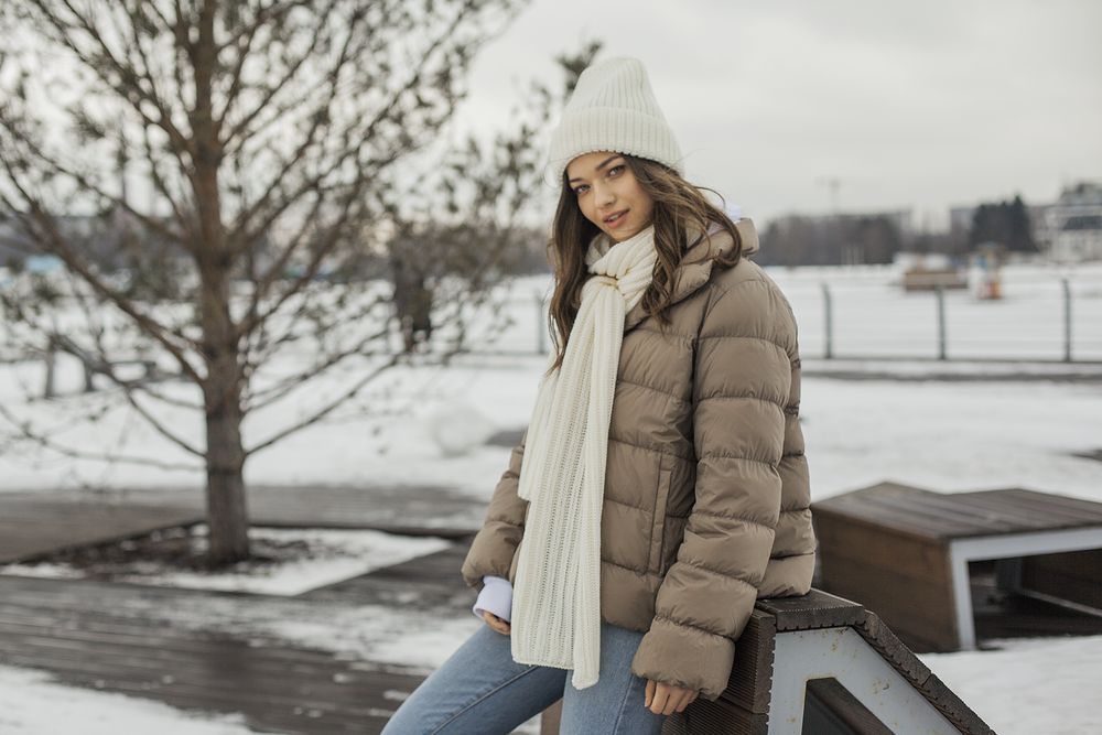 Шапка Nordkyn, молочно-белая — изображение 5