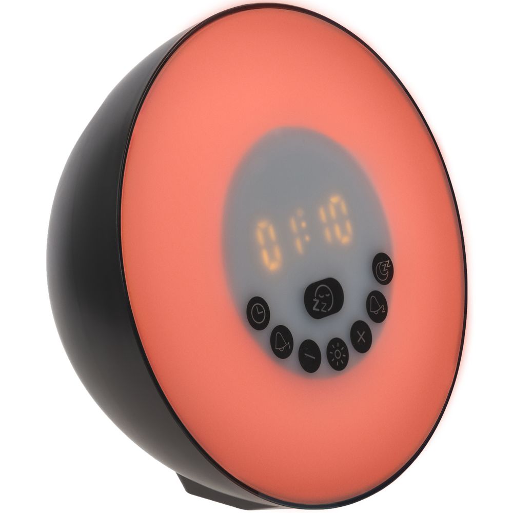 Лампа-колонка со световым будильником dreamTime, ver.2, черная — изображение 8