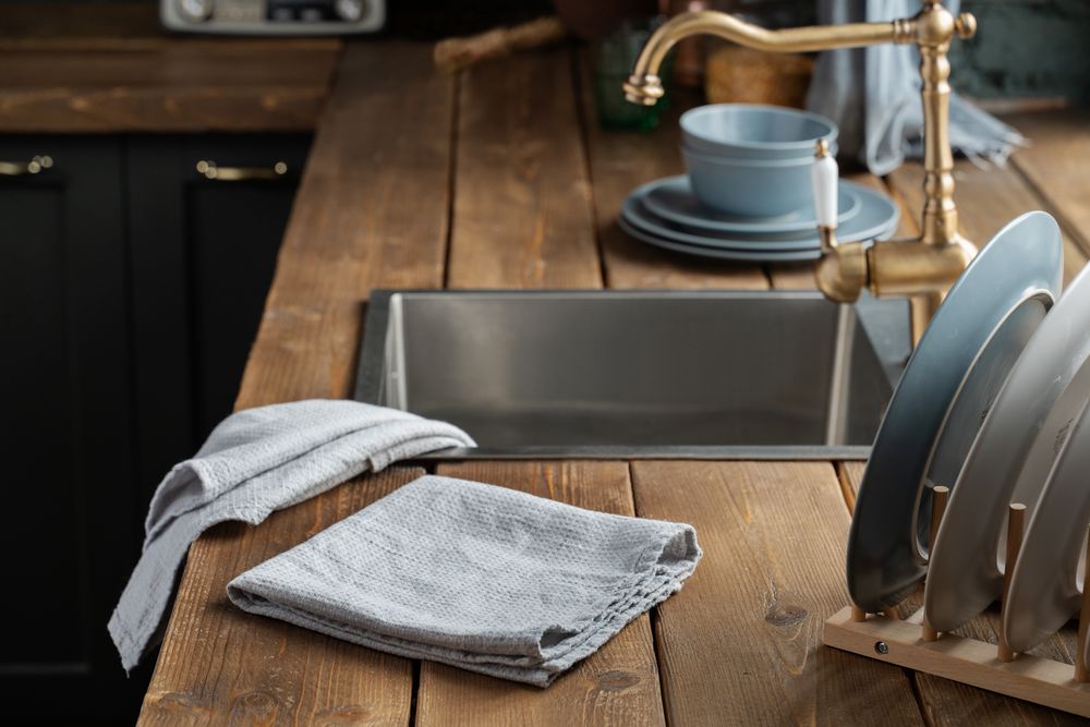 Набор полотенец Fine Line, красный — изображение 9