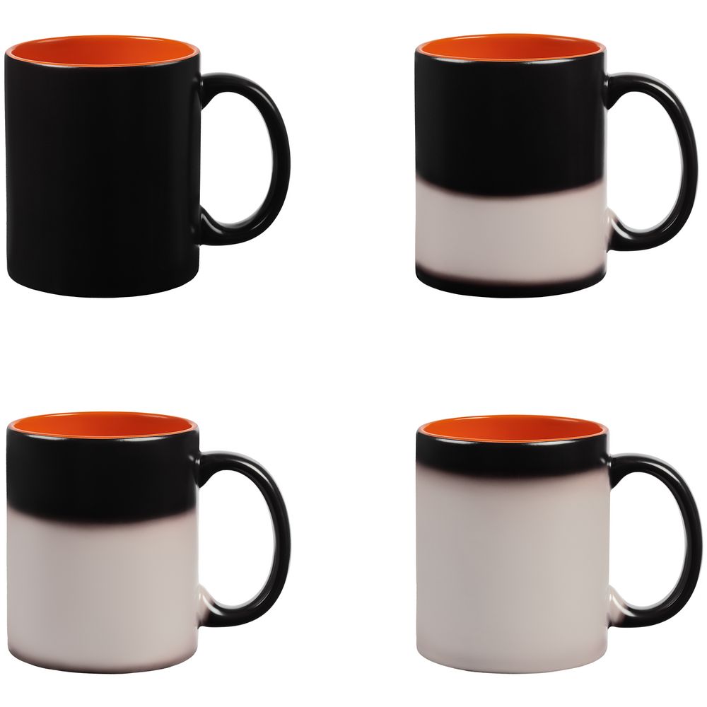 Набор из 6 кружек-хамелеонов On Display, оранжево-черный — изображение 6