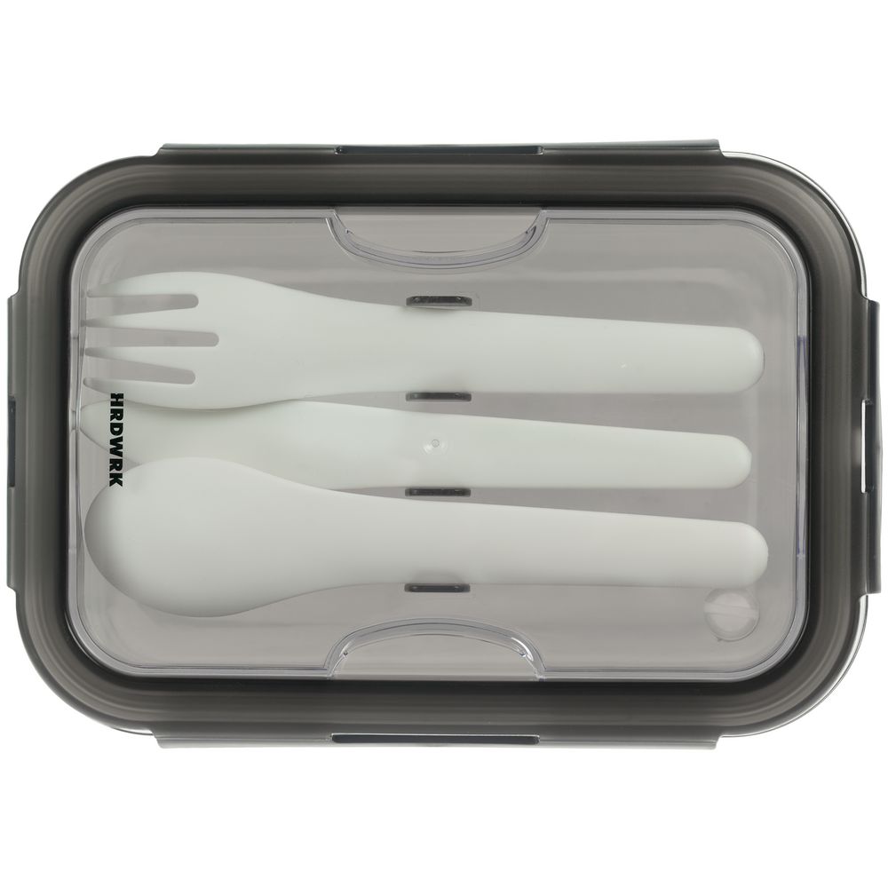 Ланчбокс Hard Work, серый — изображение 4