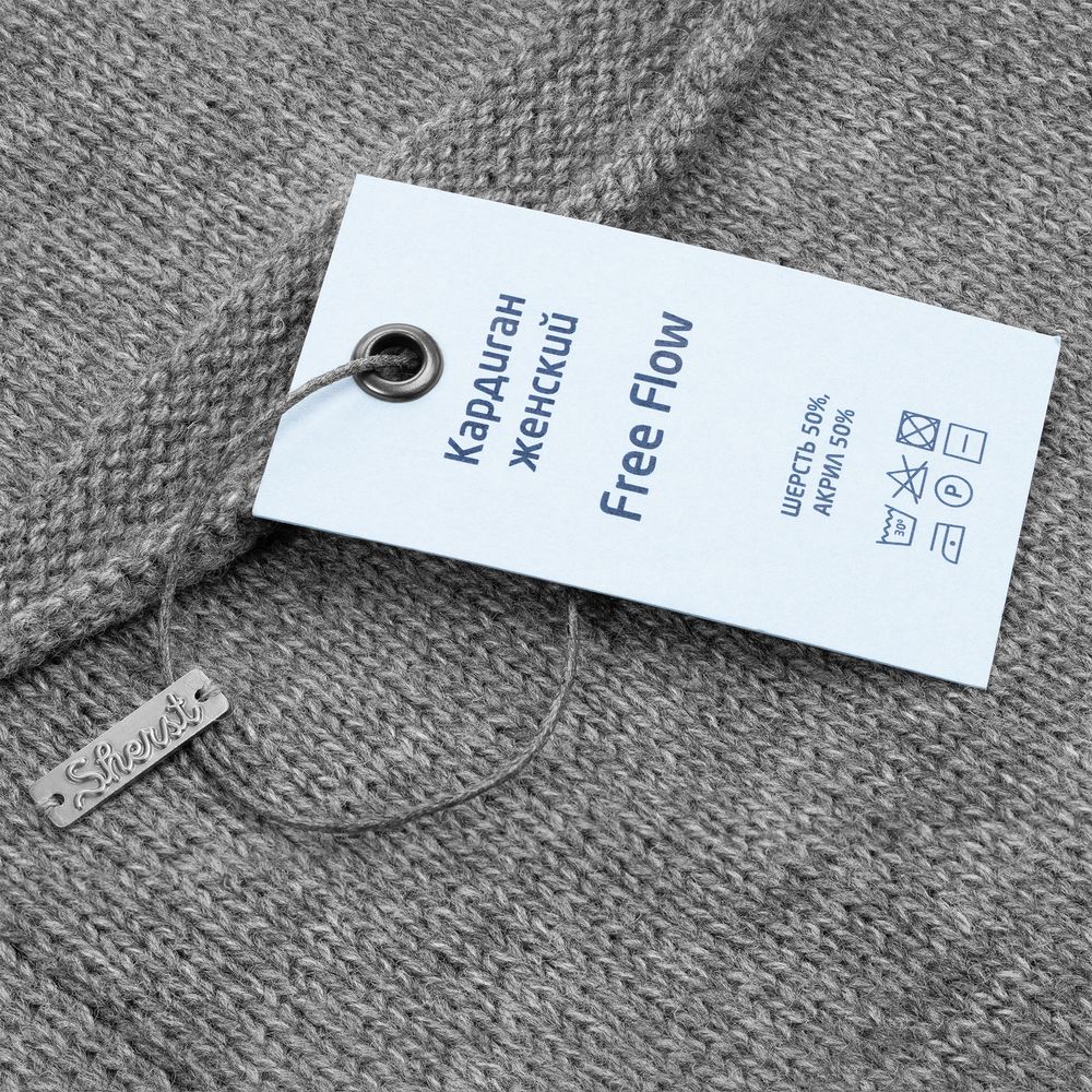 Кардиган женский Free Flow, серый меланж — изображение 5