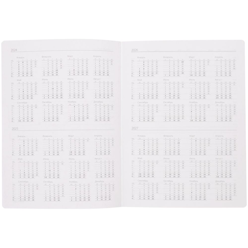 Ежедневник Frame, недатированный,синий с серым — изображение 9