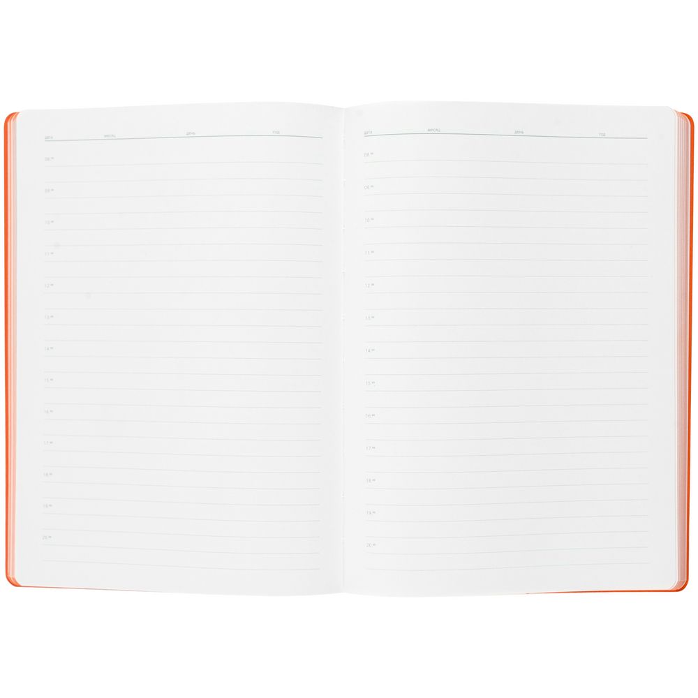 Ежедневник Flexpen, недатированный, серебристо-оранжевый — изображение 12