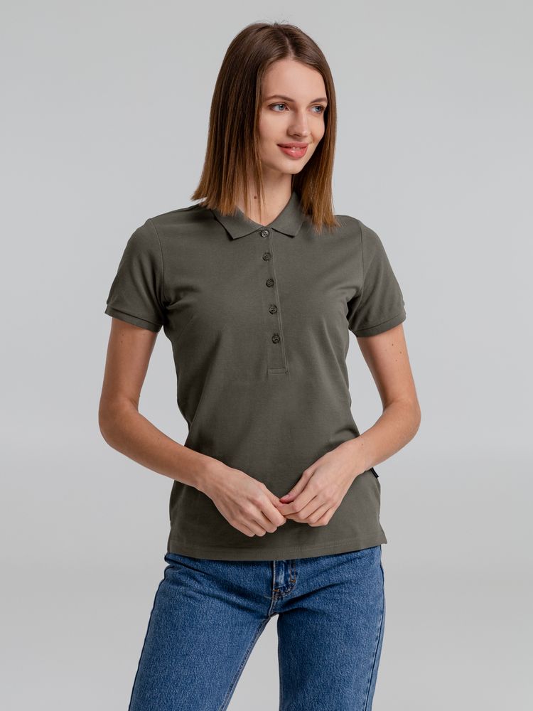 Рубашка поло женская Neptune, темно-серая — изображение 6