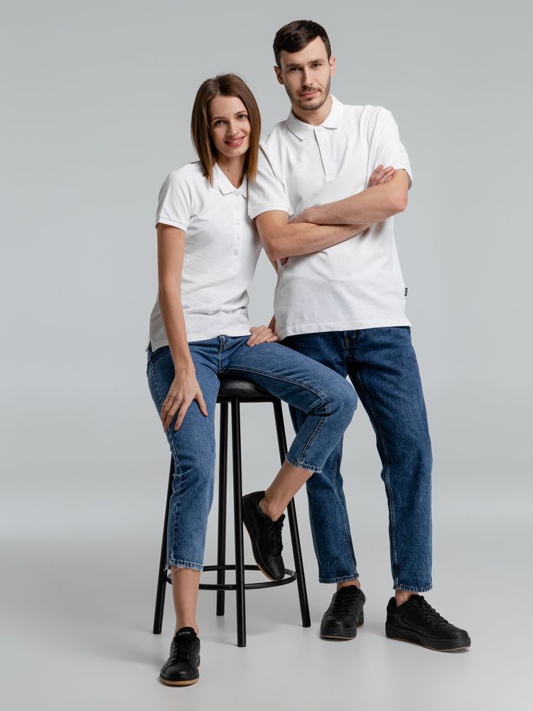 Рубашка поло женская Neptune, белая — изображение 10