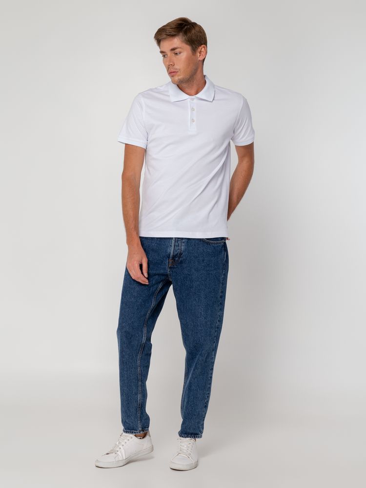 Рубашка поло мужская Virma Stretch, белая — изображение 10