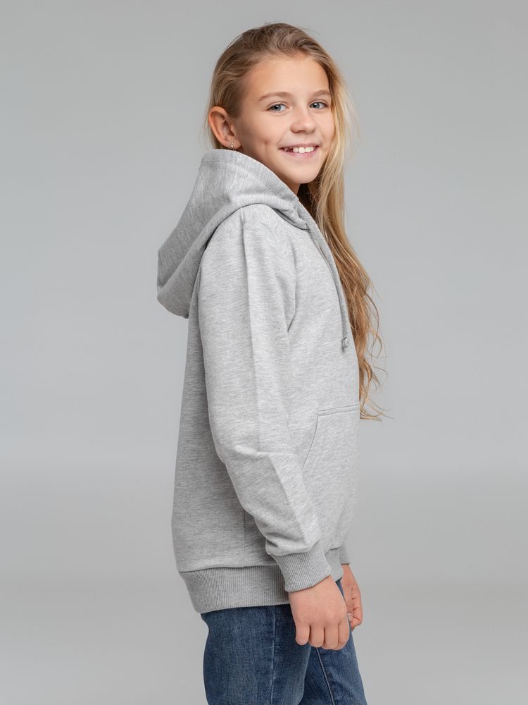 Толстовка с капюшоном детская Kirenga Kids, серый меланж — изображение 11