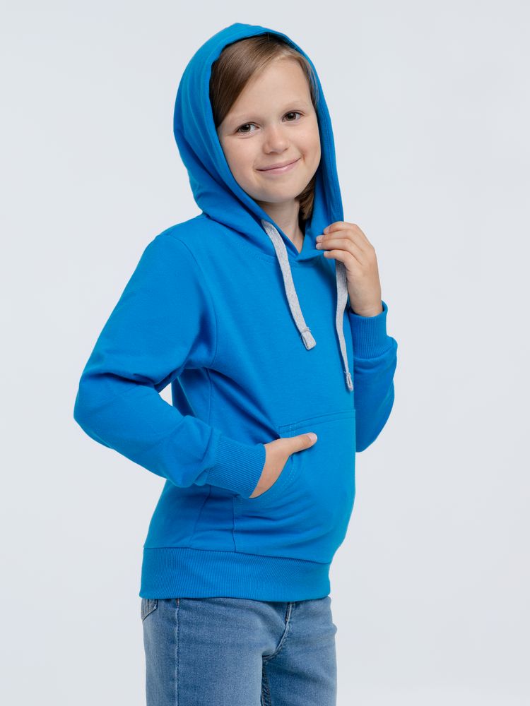 Толстовка с капюшоном детская Kirenga Kids, бирюзовая — изображение 8