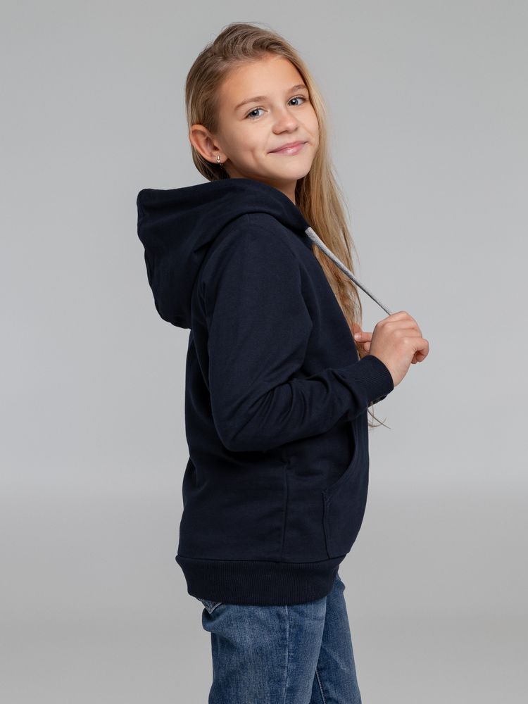 Толстовка с капюшоном детская Kirenga Kids, темно-синяя — изображение 11