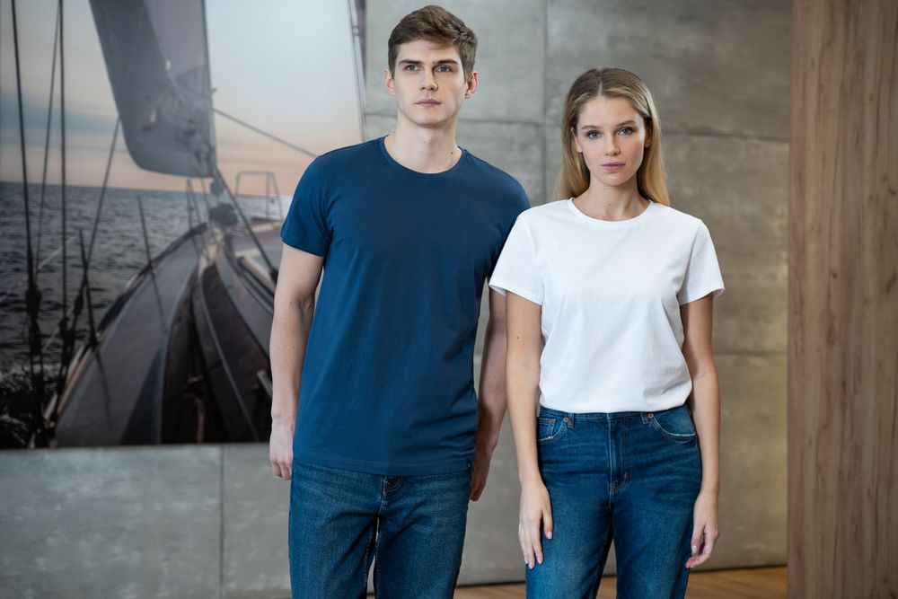 Футболка женская Ladies American U, белая — изображение 7