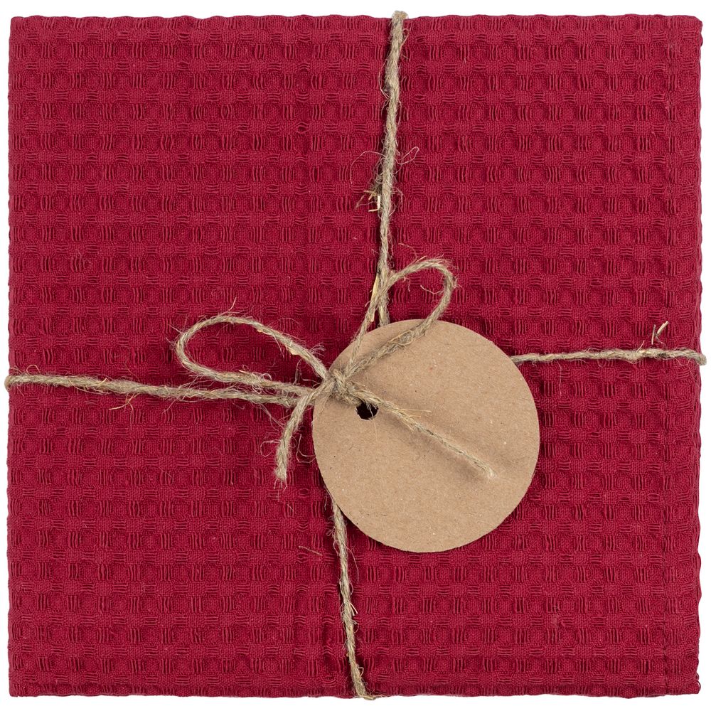 Набор кухонных полотенец Good Wipe, белый с красным — изображение 6