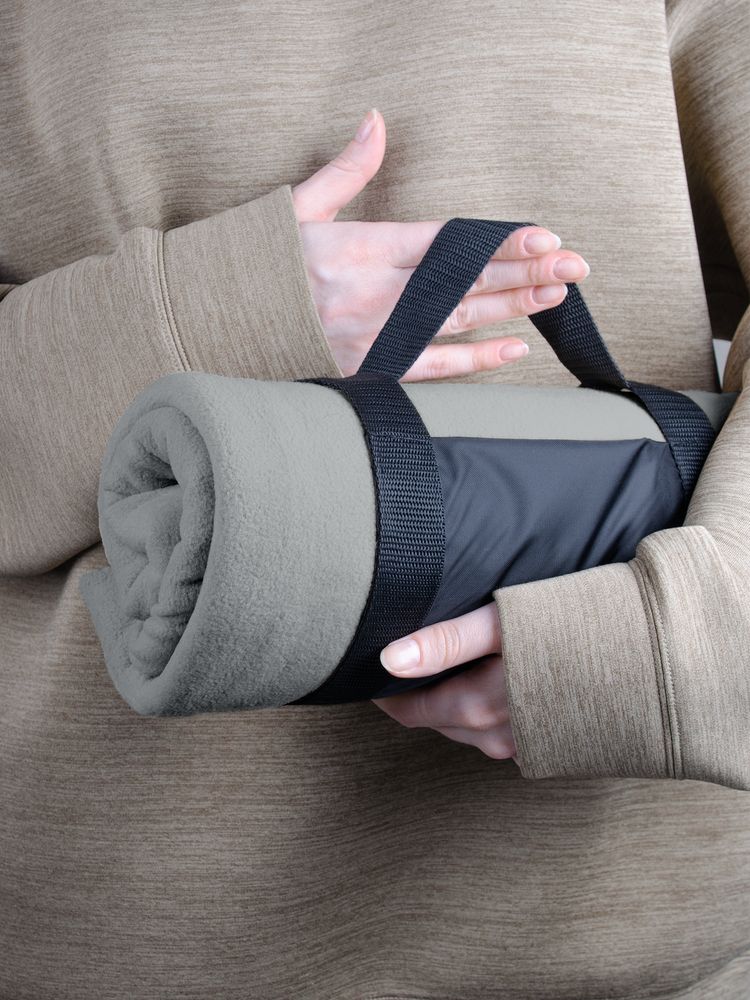 Дорожный плед Voyager, серый — изображение 7