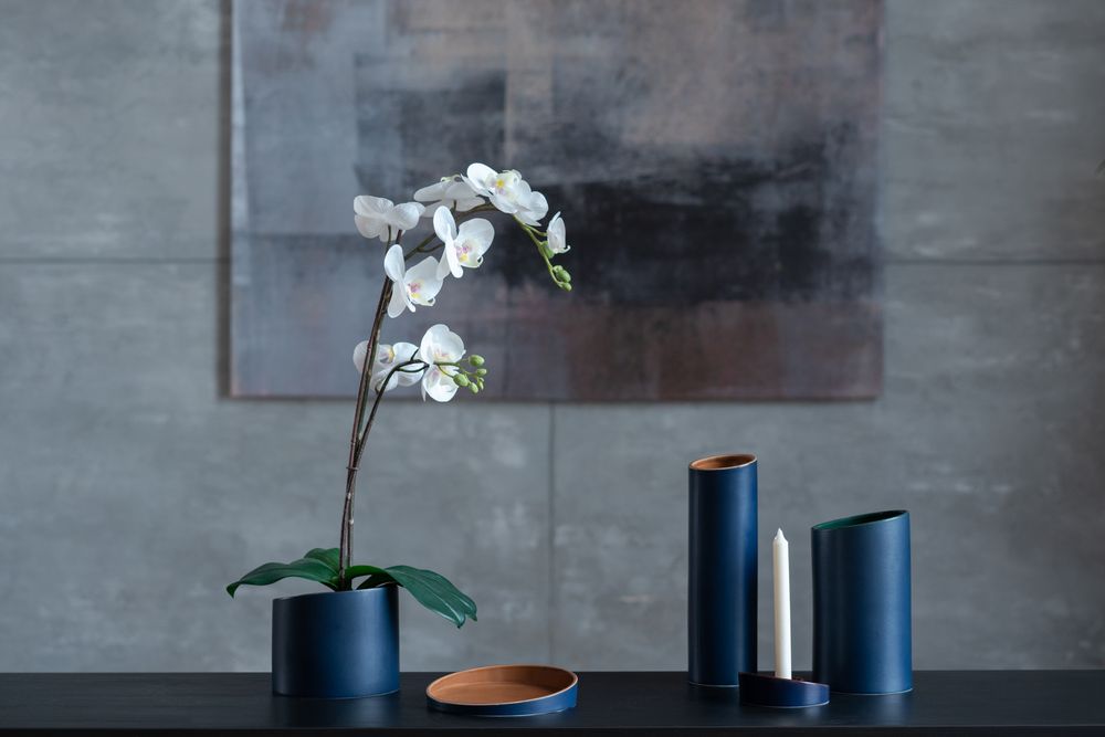 Ваза Form Fluid, малая, сине-бордовая — изображение 10