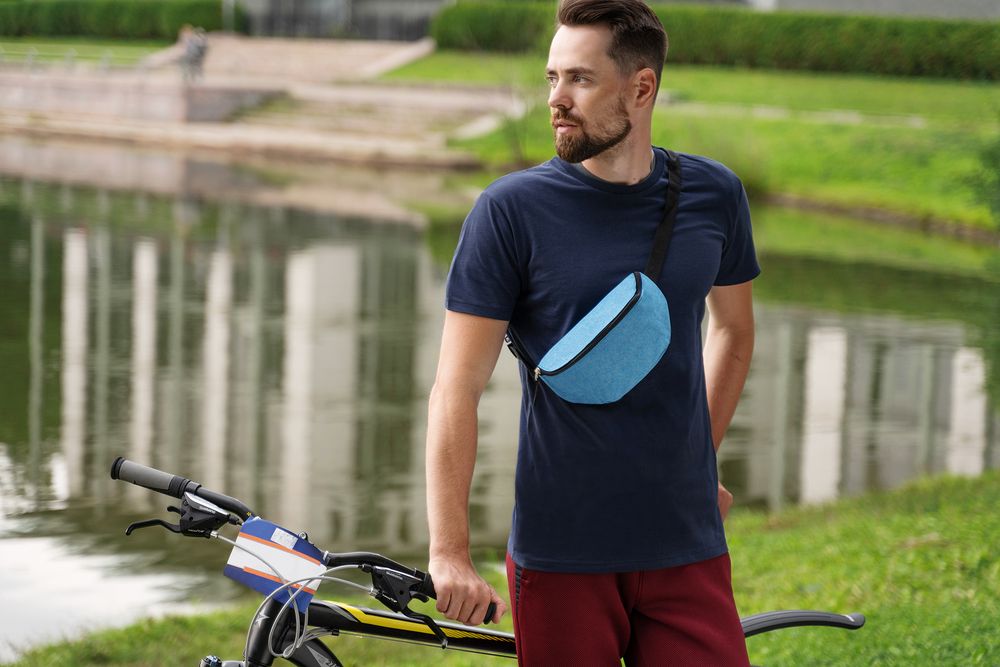 Поясная сумка Handy Dandy, синяя — изображение 9