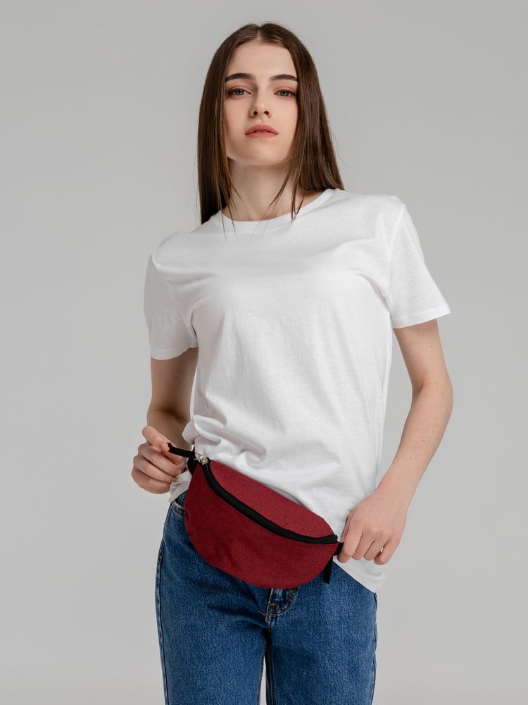 Поясная сумка Handy Dandy, бордовая — изображение 5