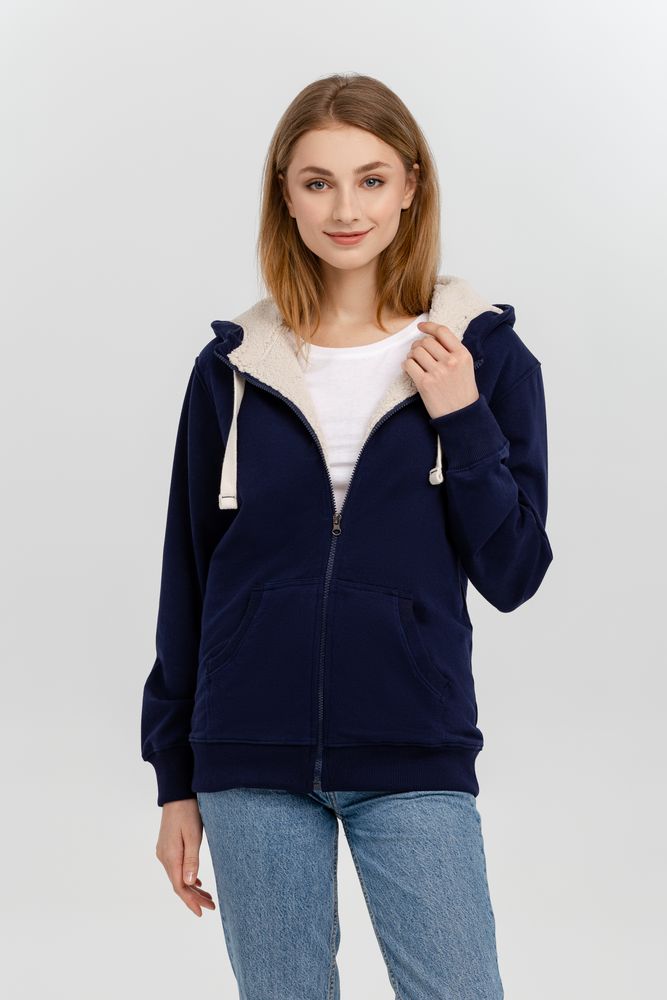 Толстовка на молнии Kulonga Sherpa, темно-синяя — изображение 6