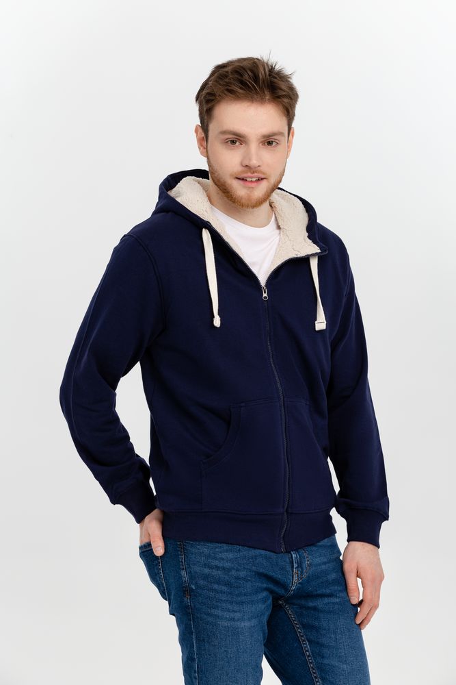 Толстовка на молнии Kulonga Sherpa, темно-синяя — изображение 8