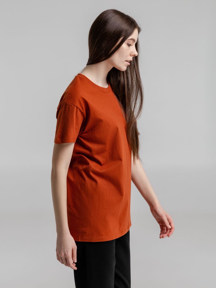 Футболка Imperial 190, коричневая (терракотовая) — изображение 9