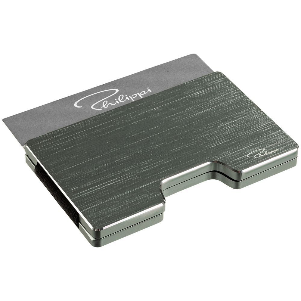 Футляр для карт с зажимом для купюр Cooper, серый — изображение 3