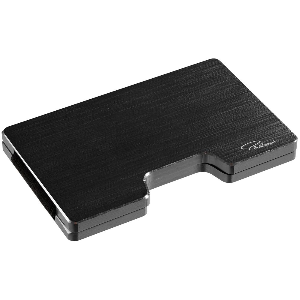 Футляр для карт с зажимом для купюр Cooper, черный — изображение 4