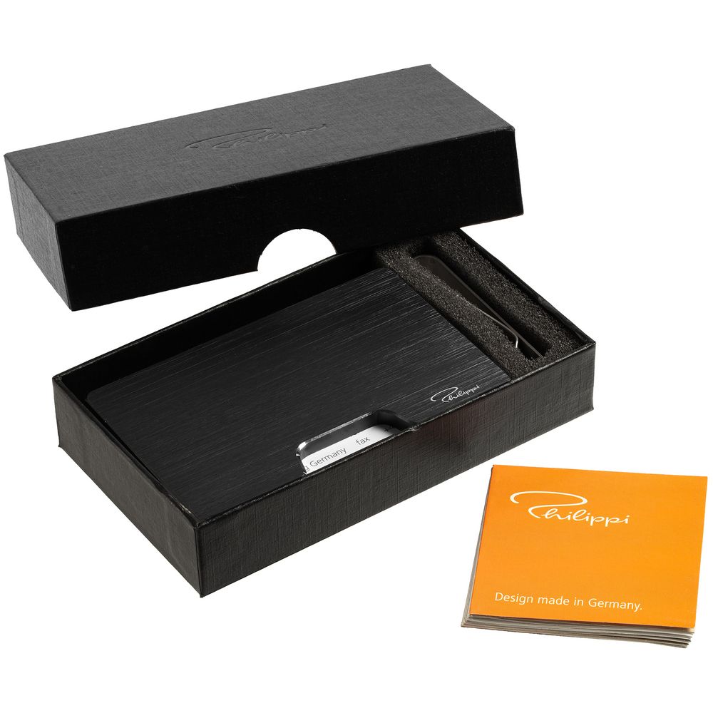 Футляр для карт с зажимом для купюр Cooper, черный — изображение 8