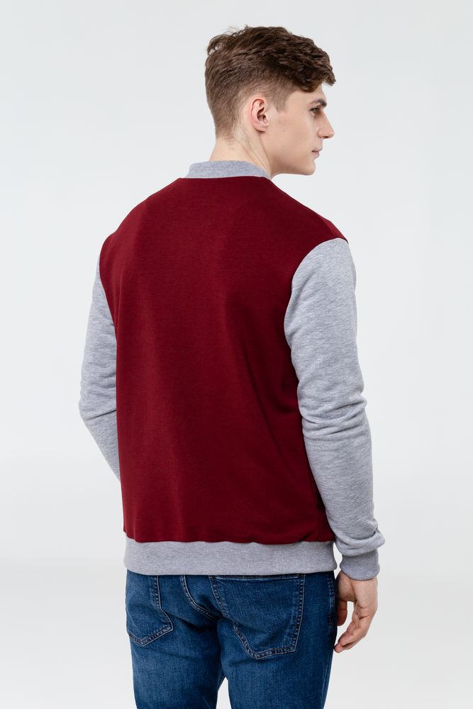 Бомбер College, бордовый — изображение 8