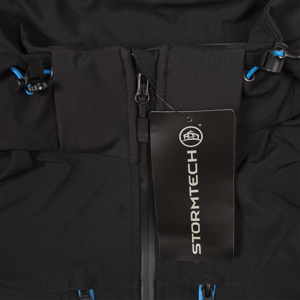 Куртка софтшелл женская Patrol, черная с красным — изображение 3