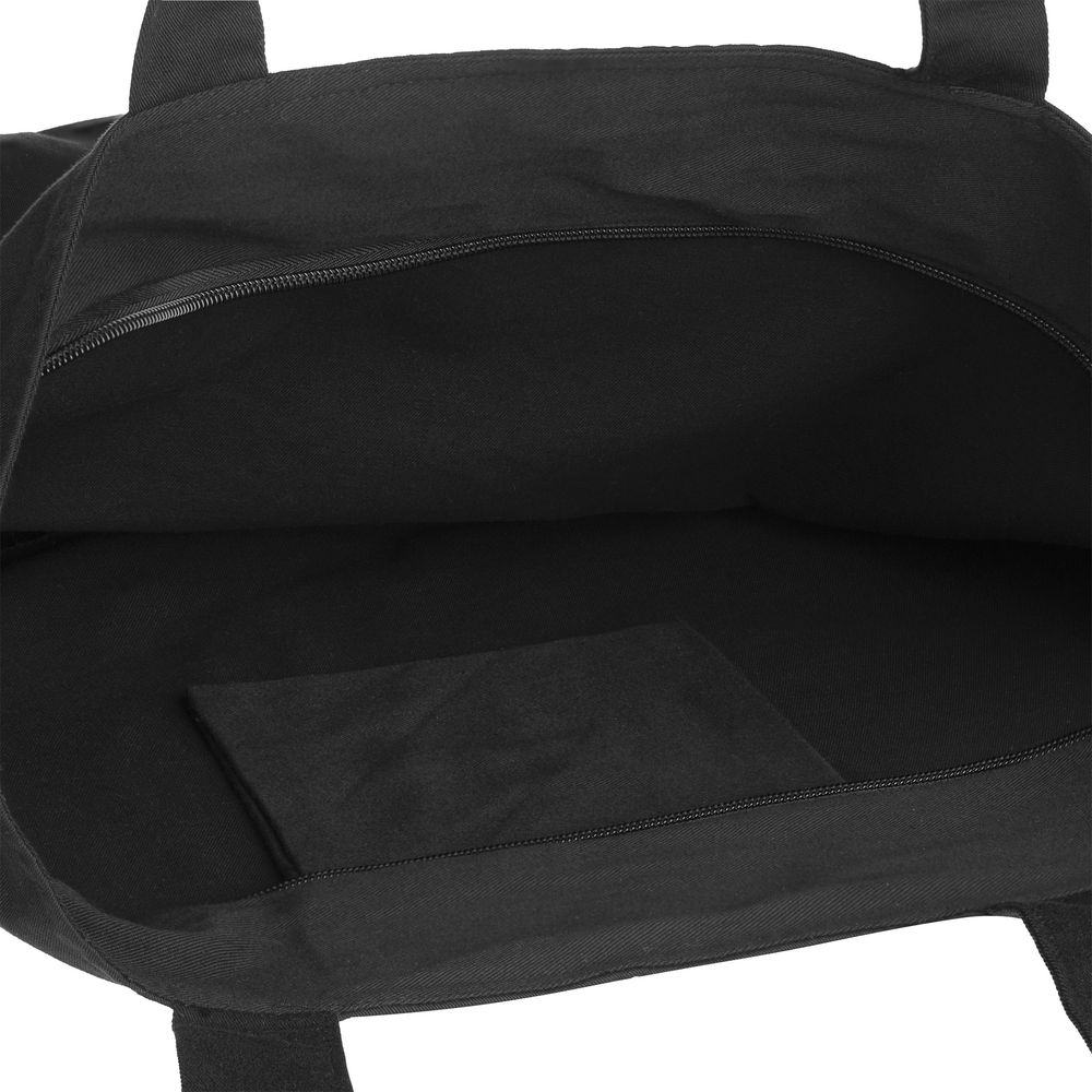 Сумка для покупок на молнии Shopaholic Zip, черная — изображение 5