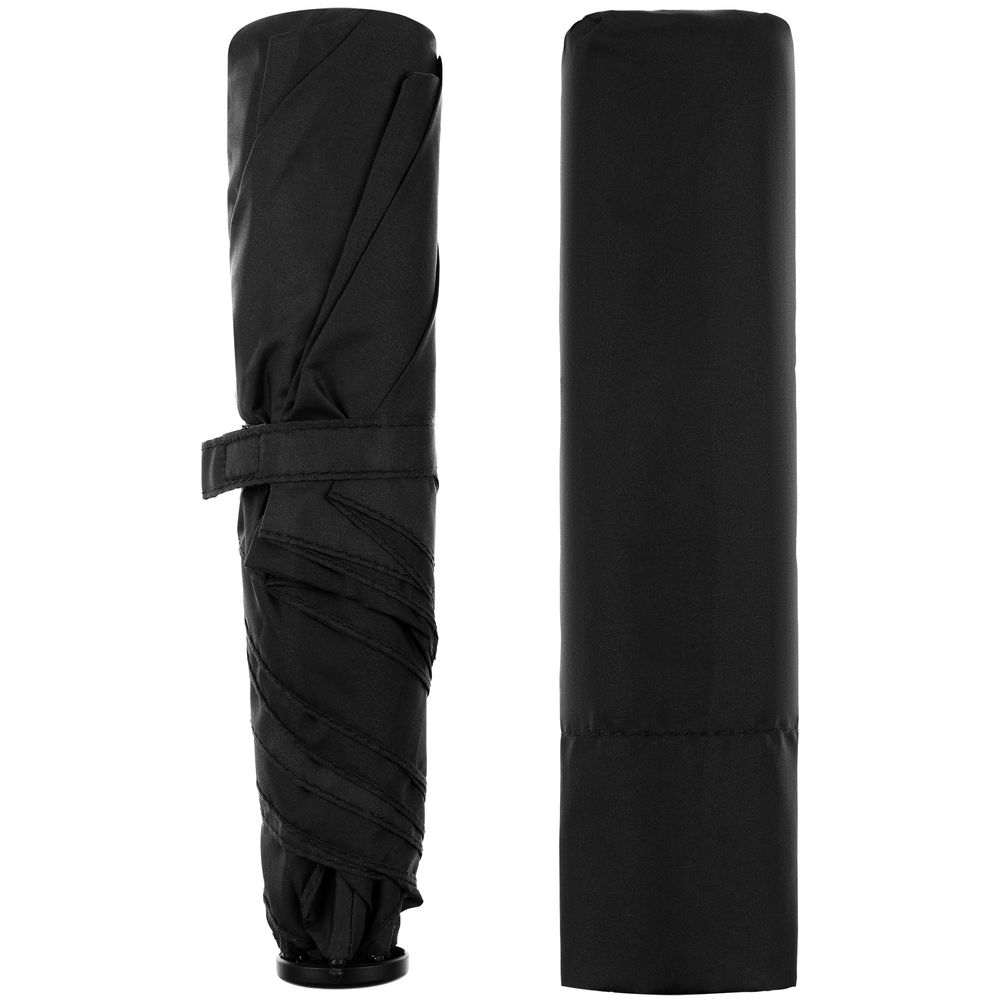 Зонт складной Zero 99, черный — изображение 4