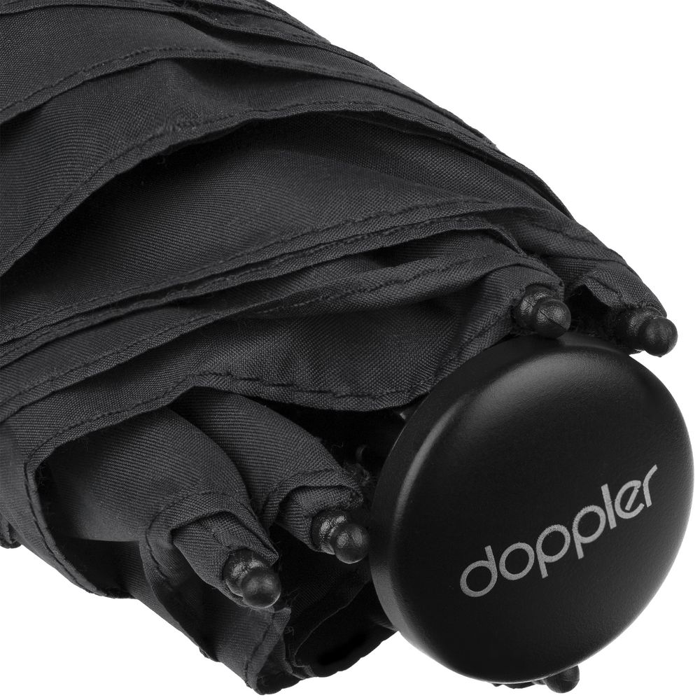 Зонт складной Zero 99, черный — изображение 6