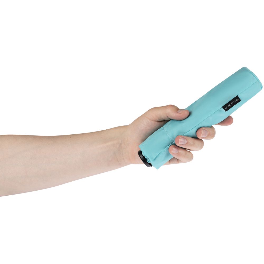 Зонт складной Zero 99, голубой — изображение 7