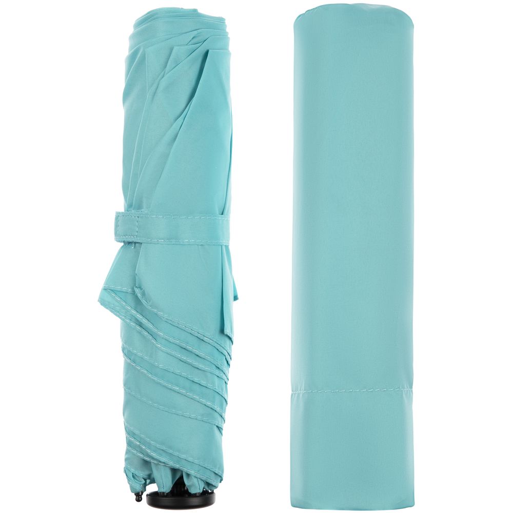 Зонт складной Zero 99, голубой — изображение 4