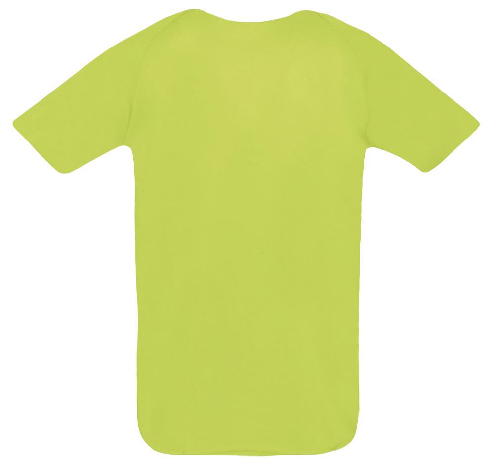 Футболка унисекс Sporty 140, зеленое яблоко — изображение 3
