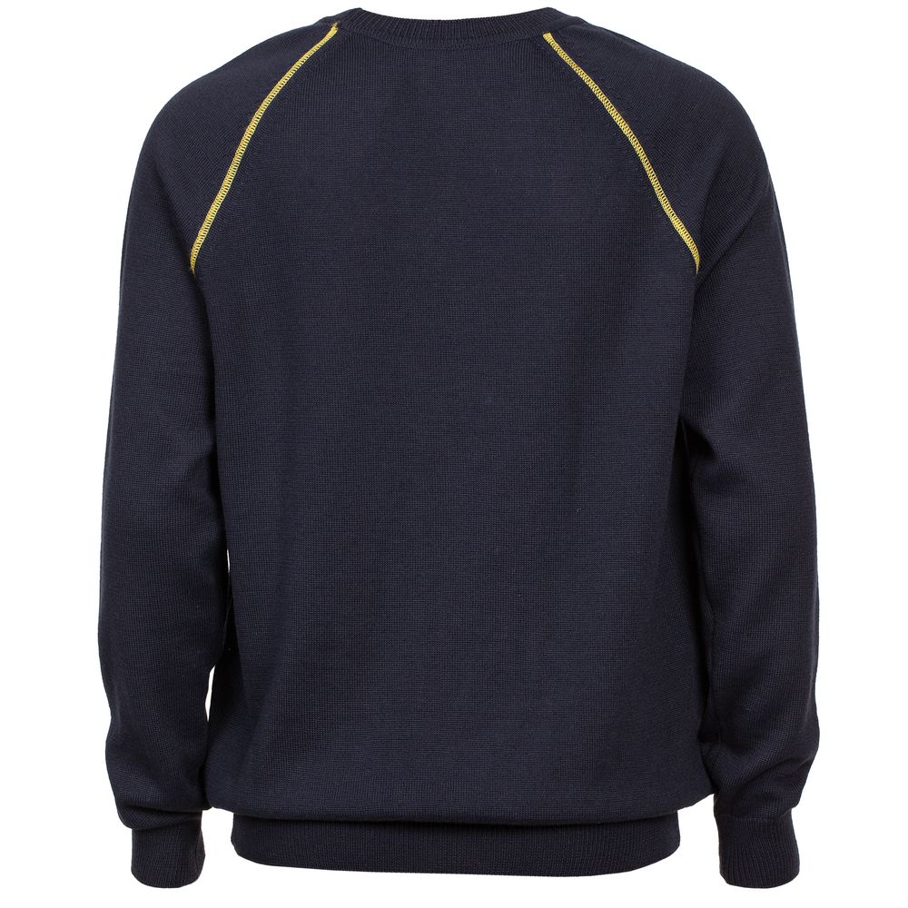 Джемпер Stitch с контрастной отделкой, синий с зеленым — изображение 3