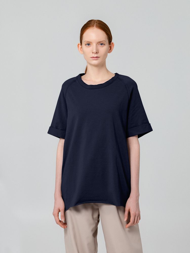 Футболка унисекс Vozduh 1.0, темно-синяя — изображение 6