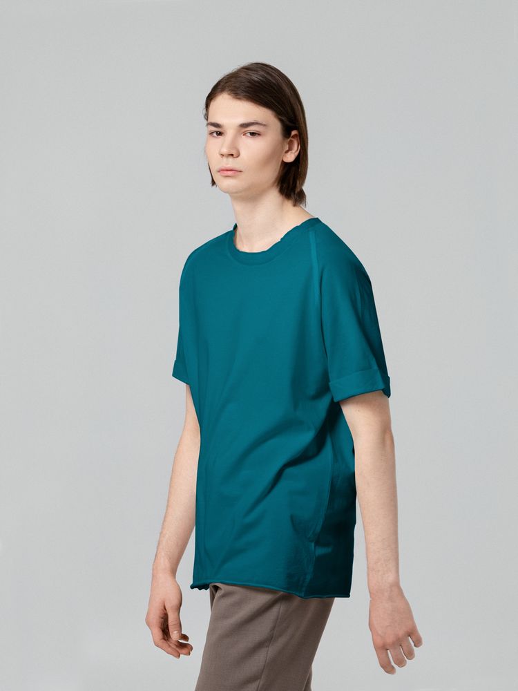 Футболка унисекс Vozduh 1.0, темно-бирюзовая — изображение 5