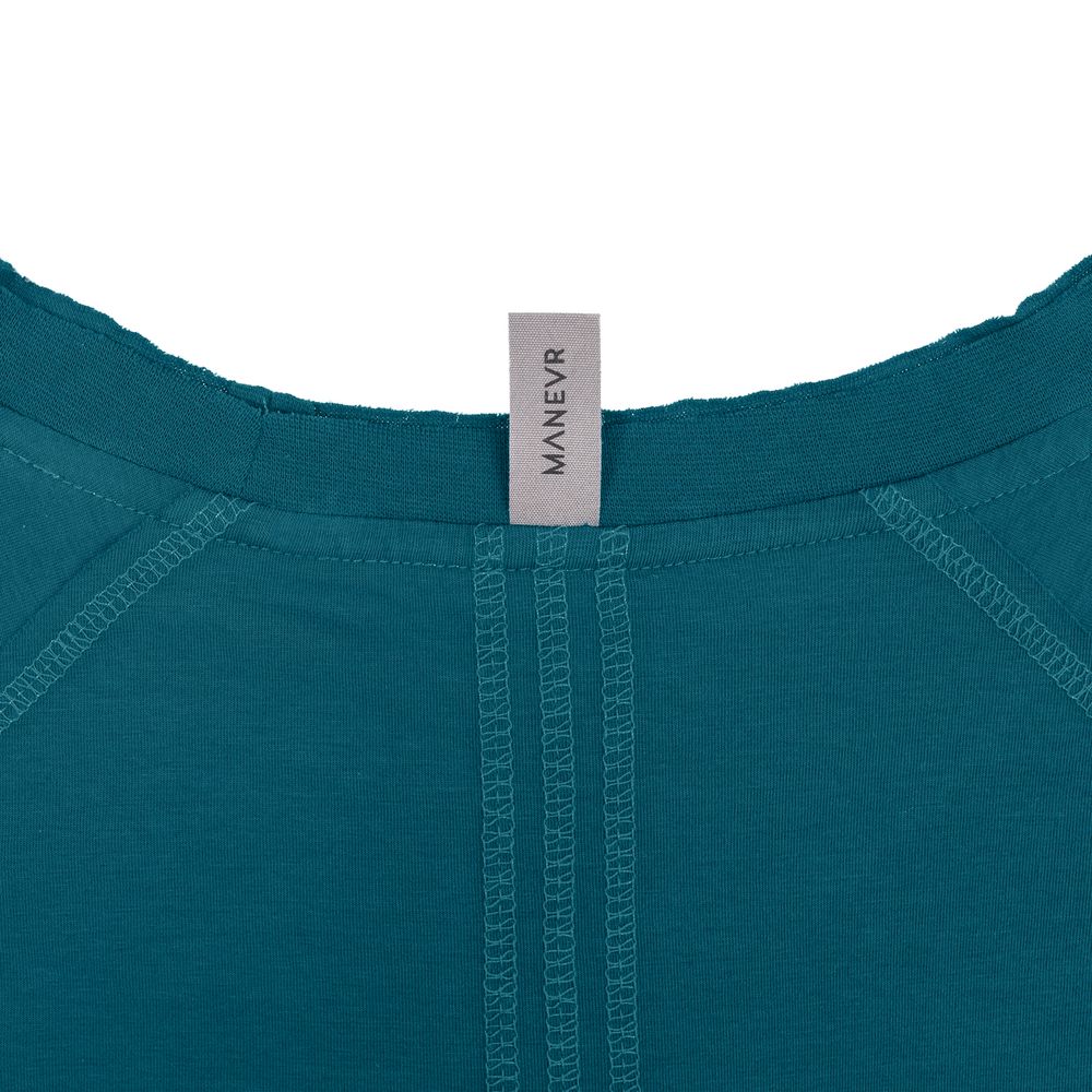 Футболка унисекс Vozduh 1.0, темно-бирюзовая — изображение 7