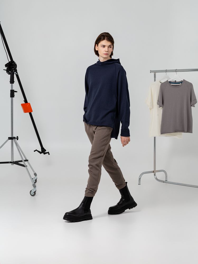 Худи унисекс Vozduh 1.0, темно-синее — изображение 4