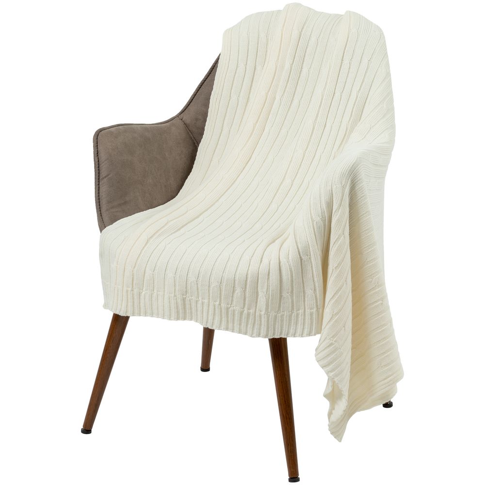 Плед Remit, молочно-белый — изображение 6