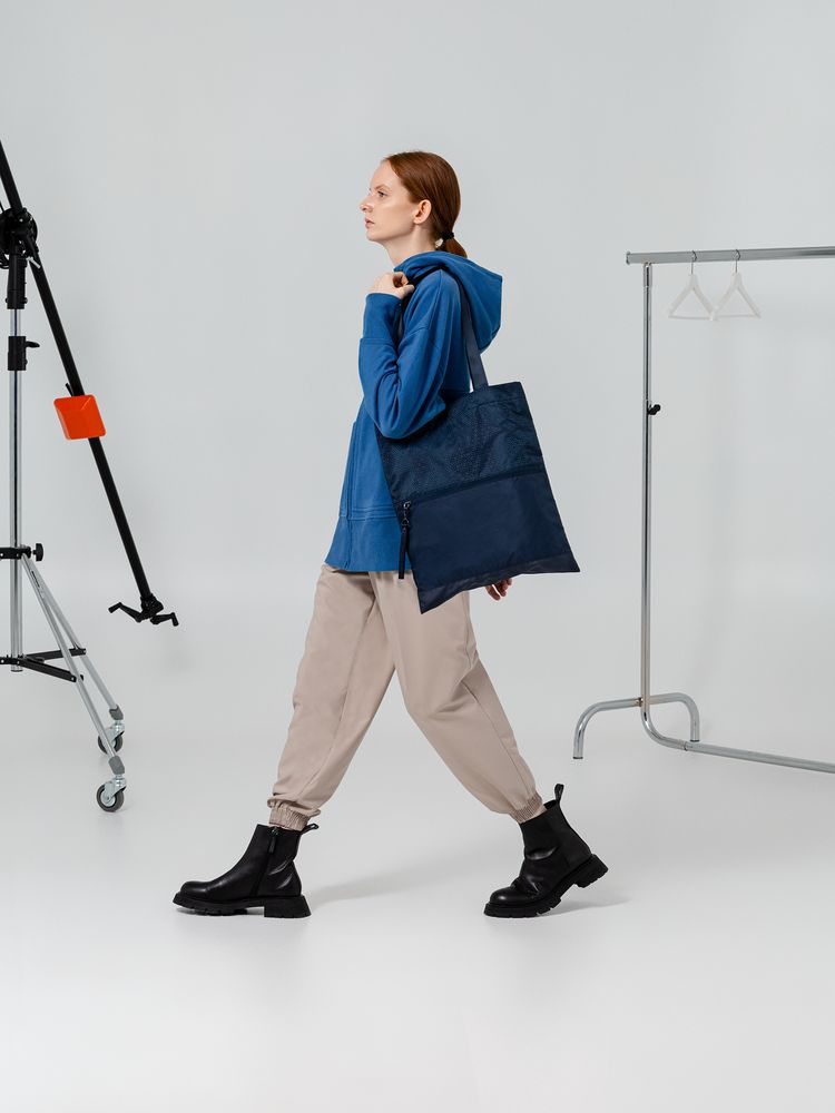 Сумка для покупок Triangel, синяя — изображение 4